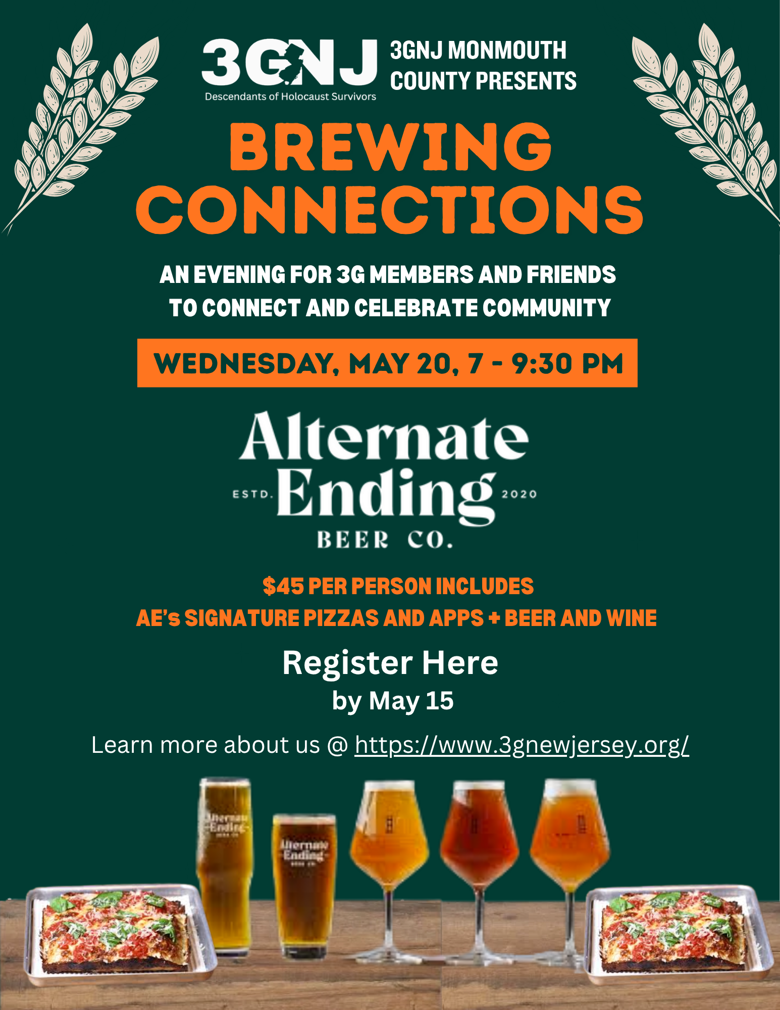 Campaign cover image for 3GNJ Greater Monmouth County Presents: Brewing Connections