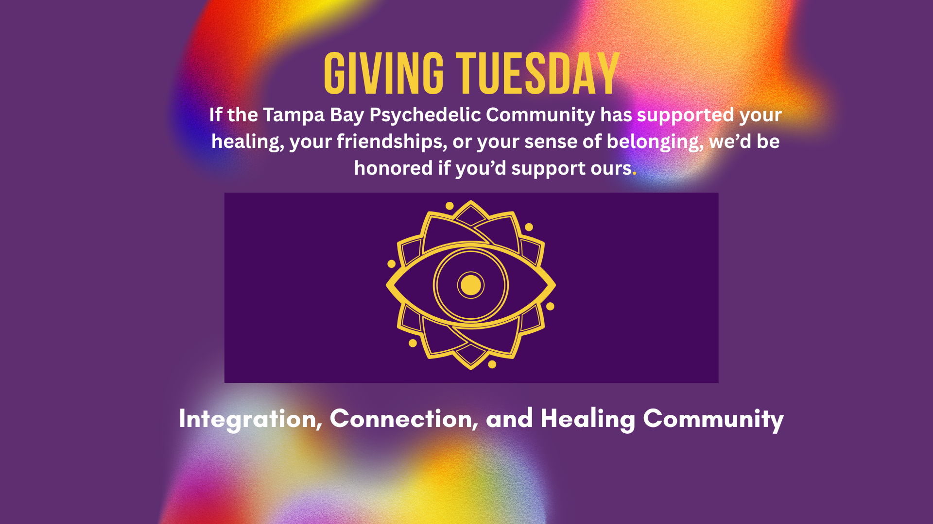 Campaign cover image for Support Tampa Bay Psychedelic this Giving Tuesday