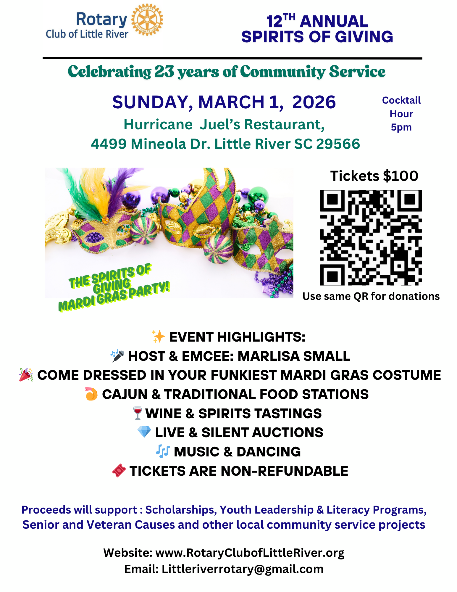 Campaign cover image for 12th Annual Spirits of Giving Fundraiser