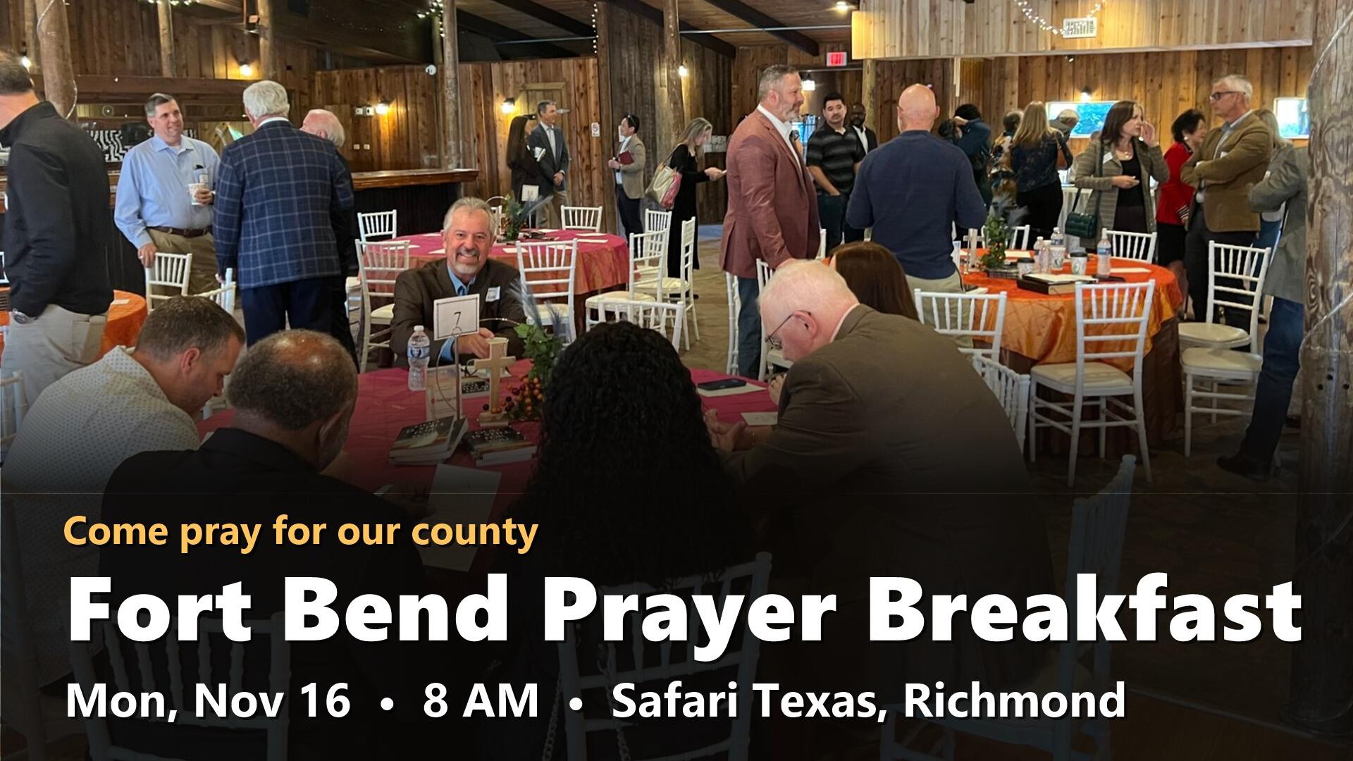 Campaign cover image for Fort Bend Prayer Breakfast 2026