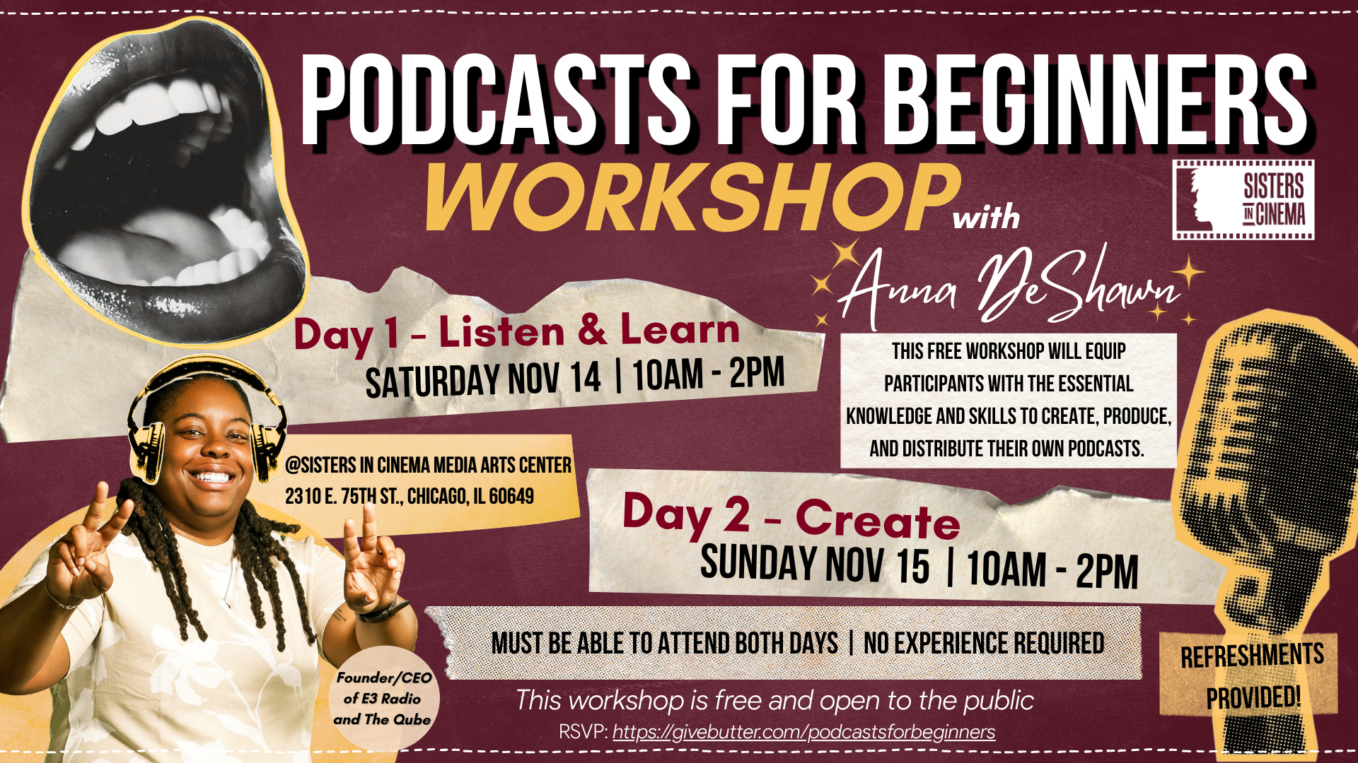 Campaign cover image for Podcasts for Beginners with Anna DeShawn