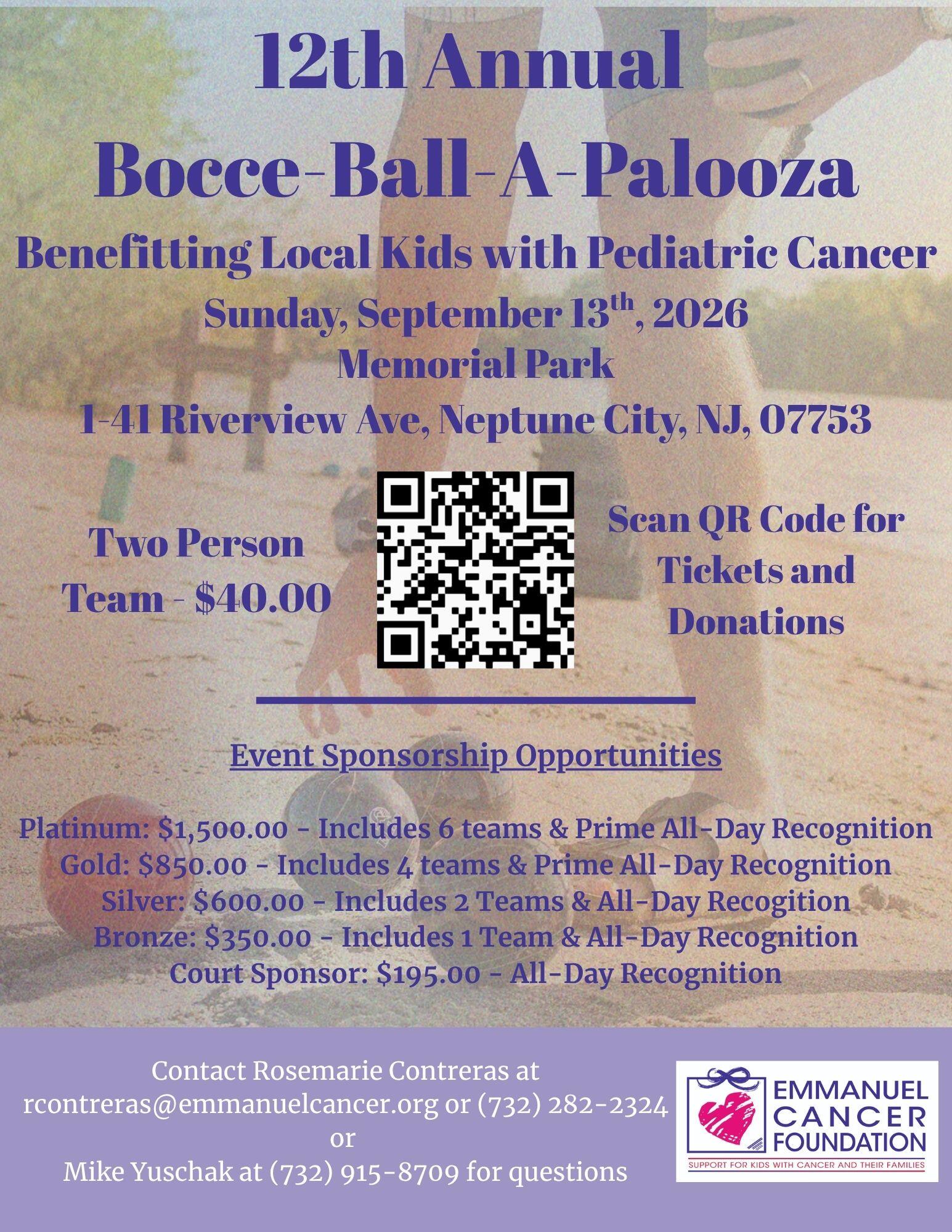 Campaign cover image for Bocce Ball A Palooza 2026