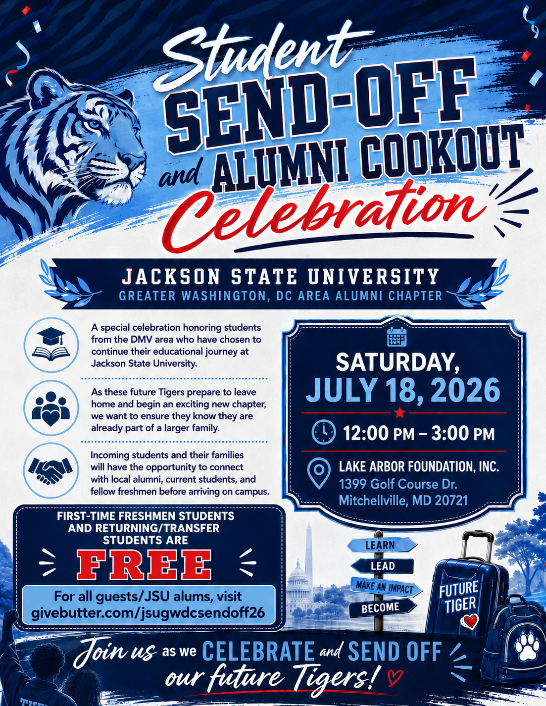 Campaign cover image for Student Send-Off & Alumni Cook-Out Celebration