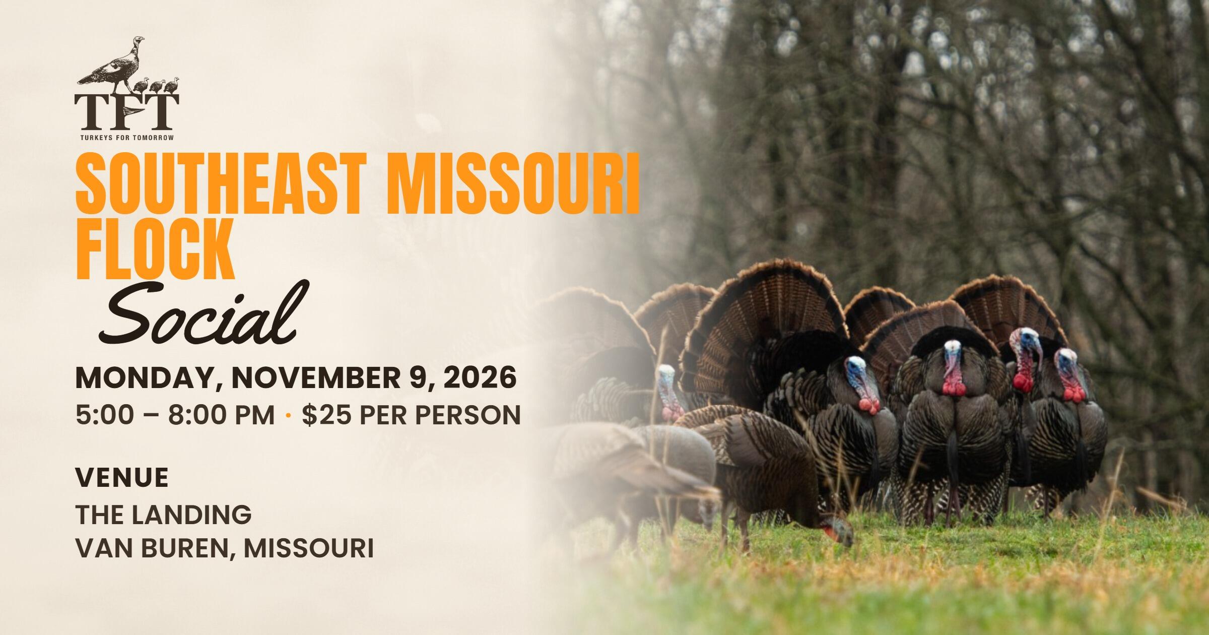 Campaign cover image for 11/9/26 | TFT Southeast Missouri Flock Social