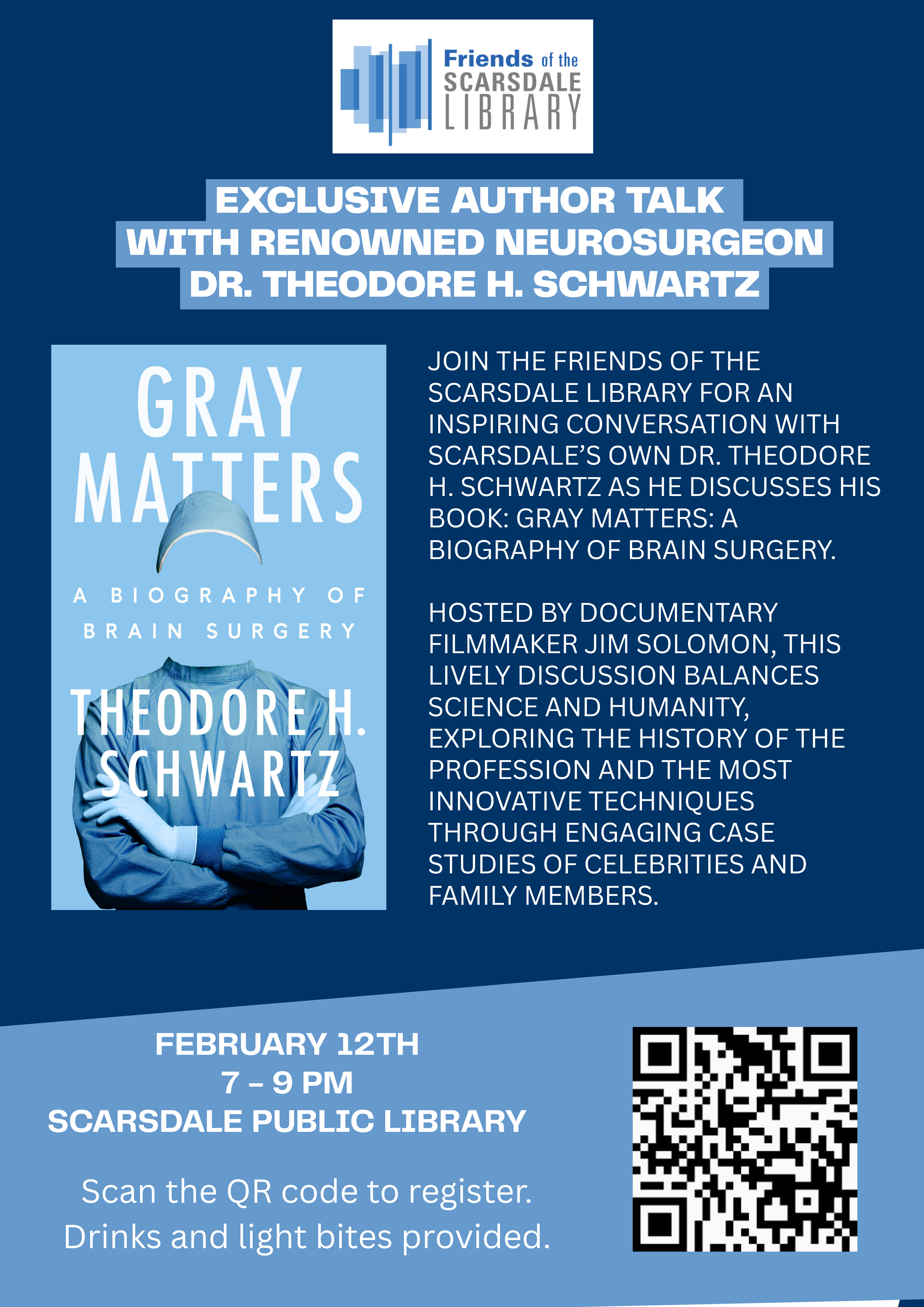 Campaign cover image for Gray Matter Author Talk (Hosted by the Friends of the Scarsdale Library)