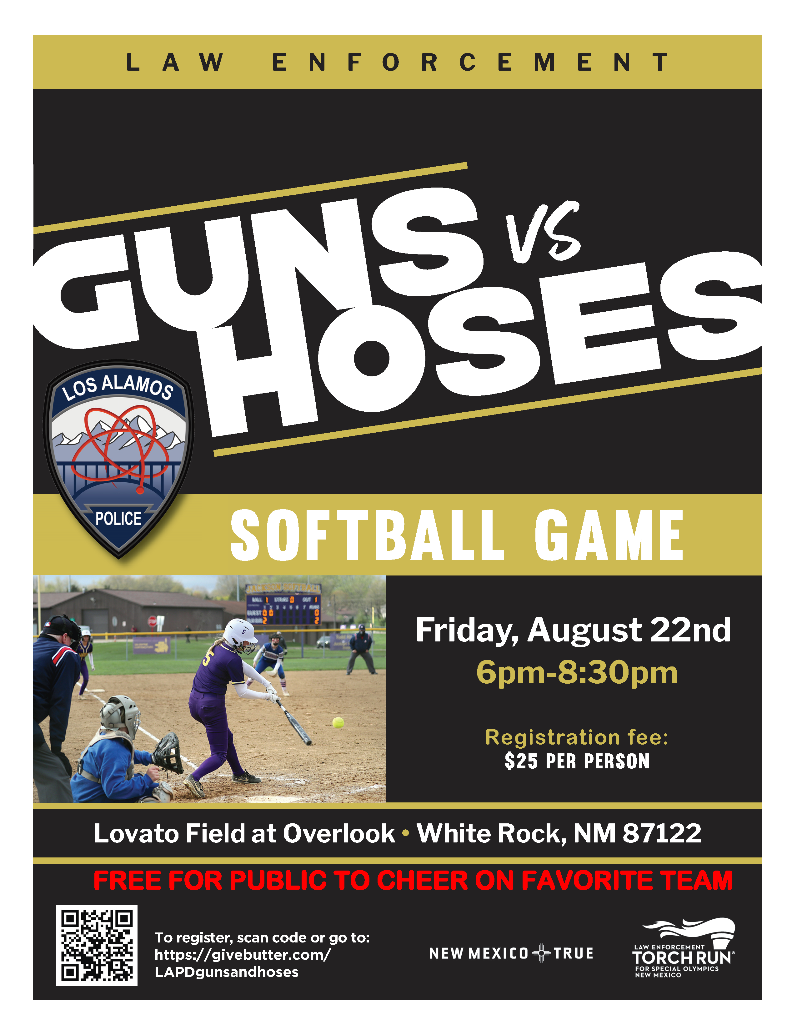 Campaign cover image for 2025 LAPD Guns vs. Hoses Softball game