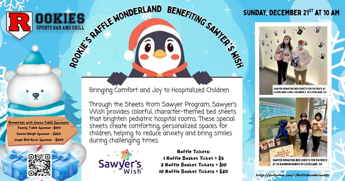 Campaign cover image for Breakfast with Santa at Rookie's on 12.21.25  at 10 AM