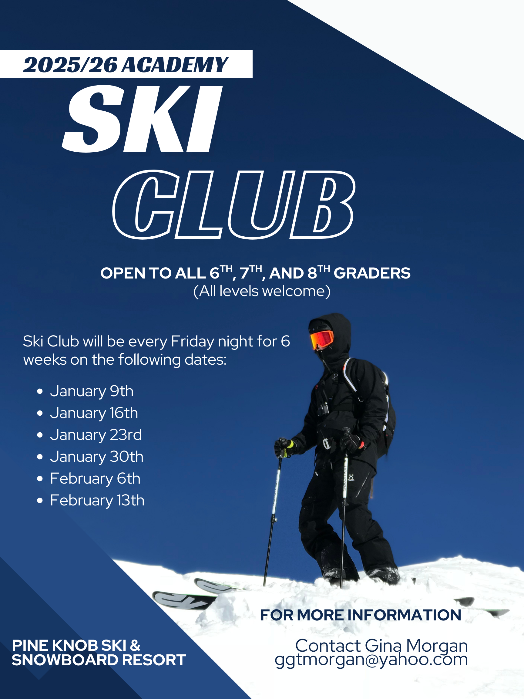 Campaign cover image for Ski Club - Academy 2025-26