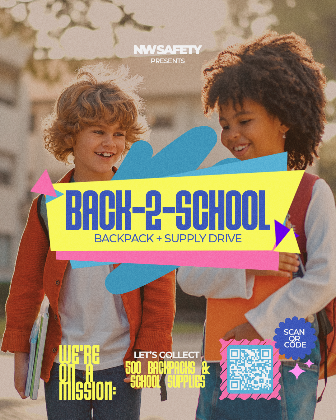 Campaign cover image for Back-2-School Backpack + Supply Drive