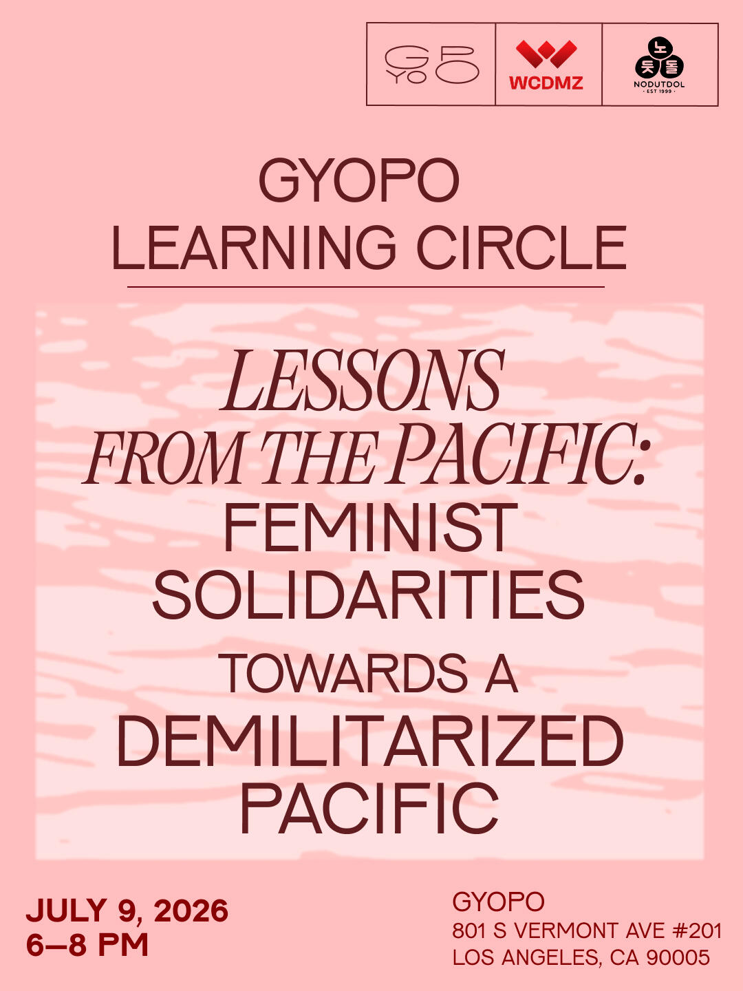 Campaign cover image for GYOPO Learning Circle: Feminist Solidarities towards a Demilitarized Asia-Pacific