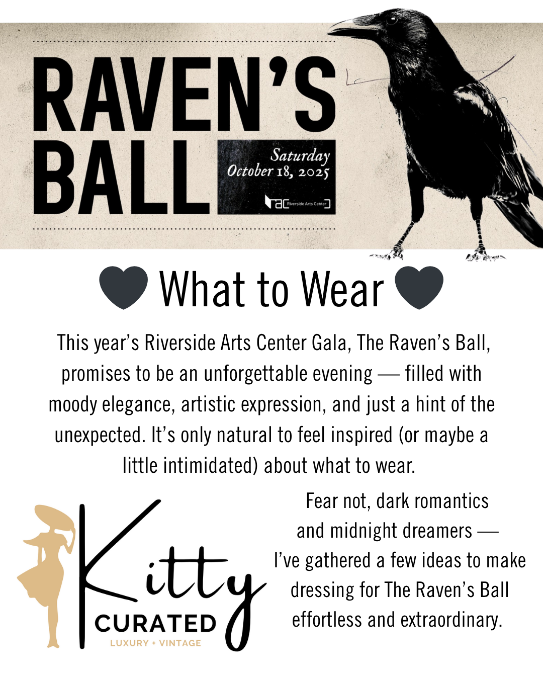 Raven's Ball 2025 - Riverside Arts Center | Riverside Arts Center