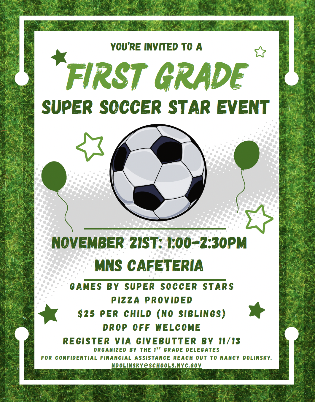 Campaign cover image for 1st Grade Super Soccer Event