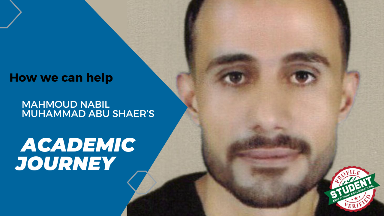 Campaign cover image for Mahmoud Nabil Muhammad Abu Shaer | Gaza, Palestine