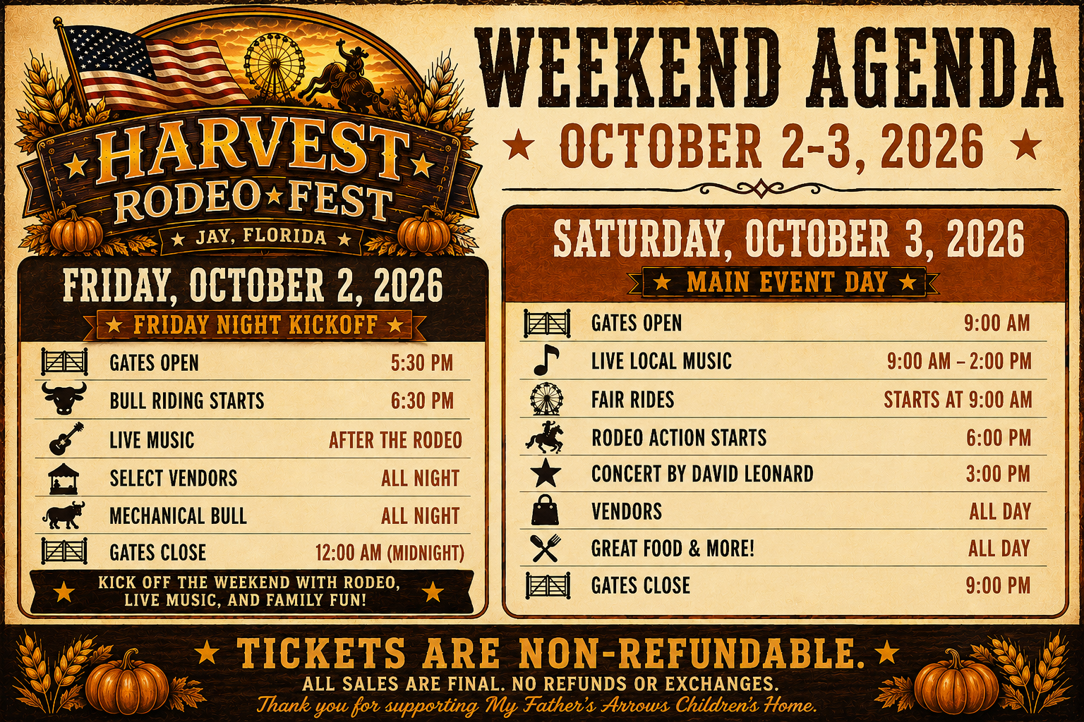 Campaign cover image for Harvest Rodeo Fest Tickets