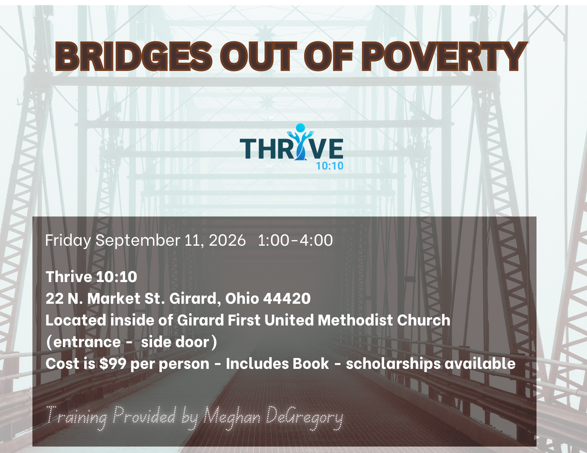 Campaign cover image for Bridges Out of Poverty September 11, 2026