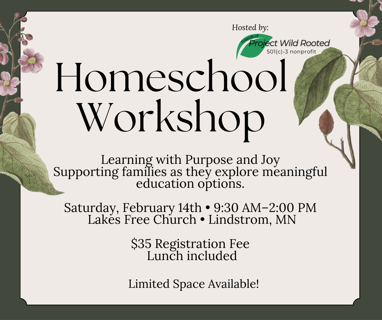 Campaign cover image for Homeschool Workshop