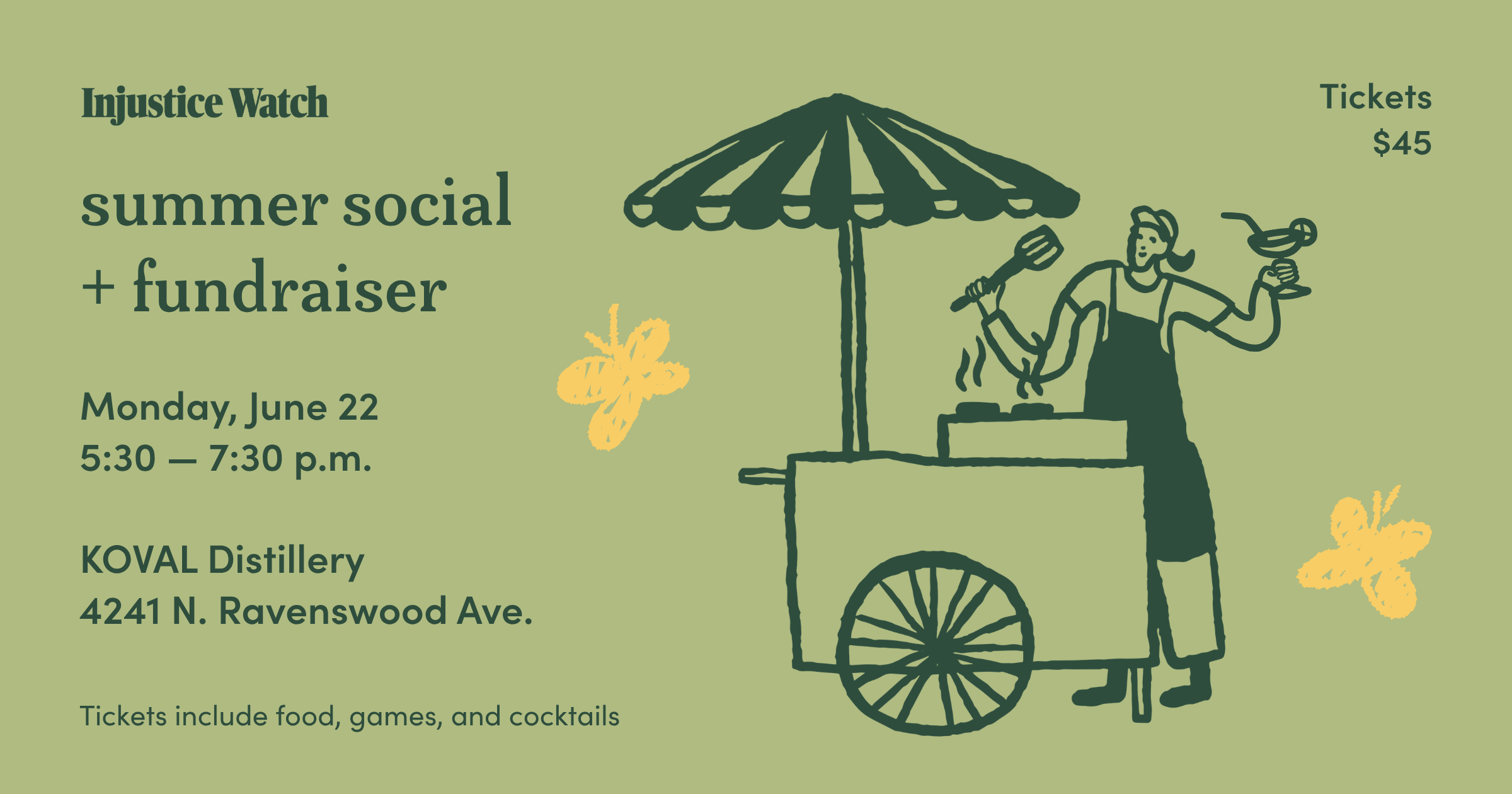 Campaign cover image for Injustice Watch Summer Social and Fundraiser