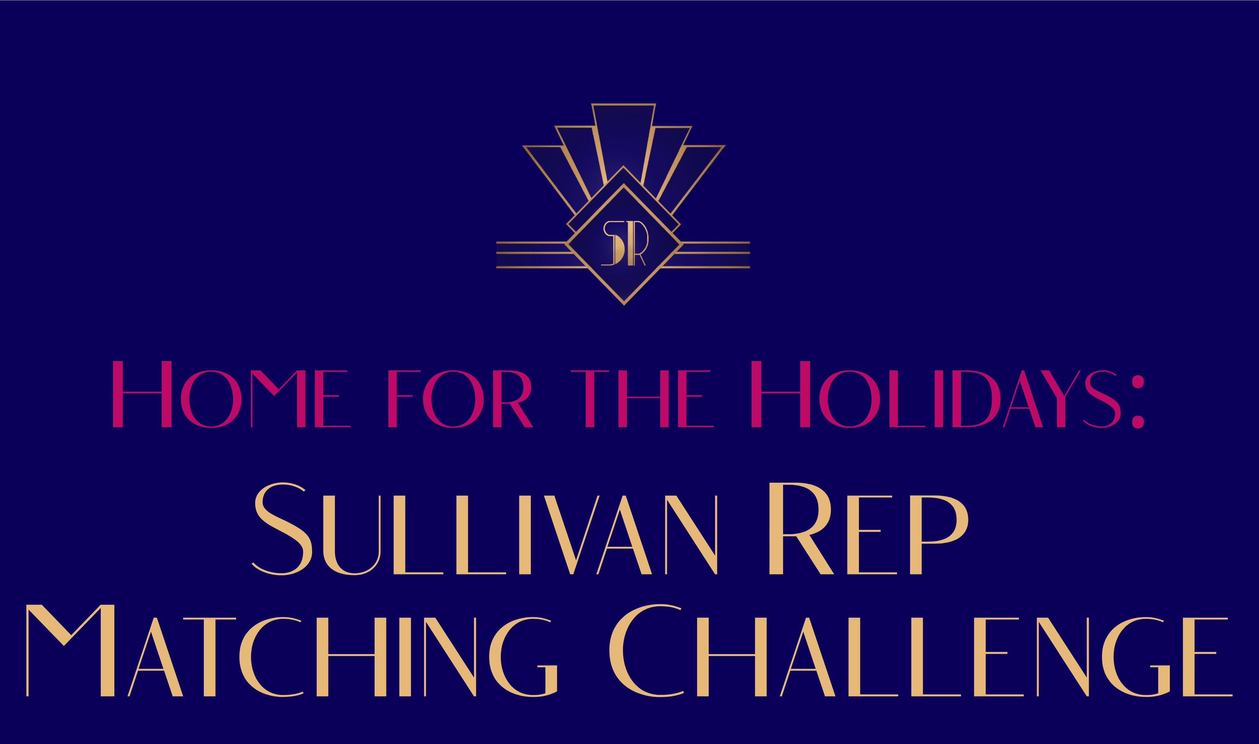 Campaign cover image for Home for the Holidays: Sullivan Rep Matching Challenge