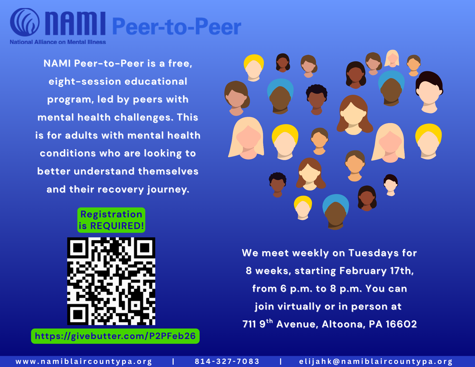 Campaign cover image for NAMI Peer-To-Peer Hybrid Education Course