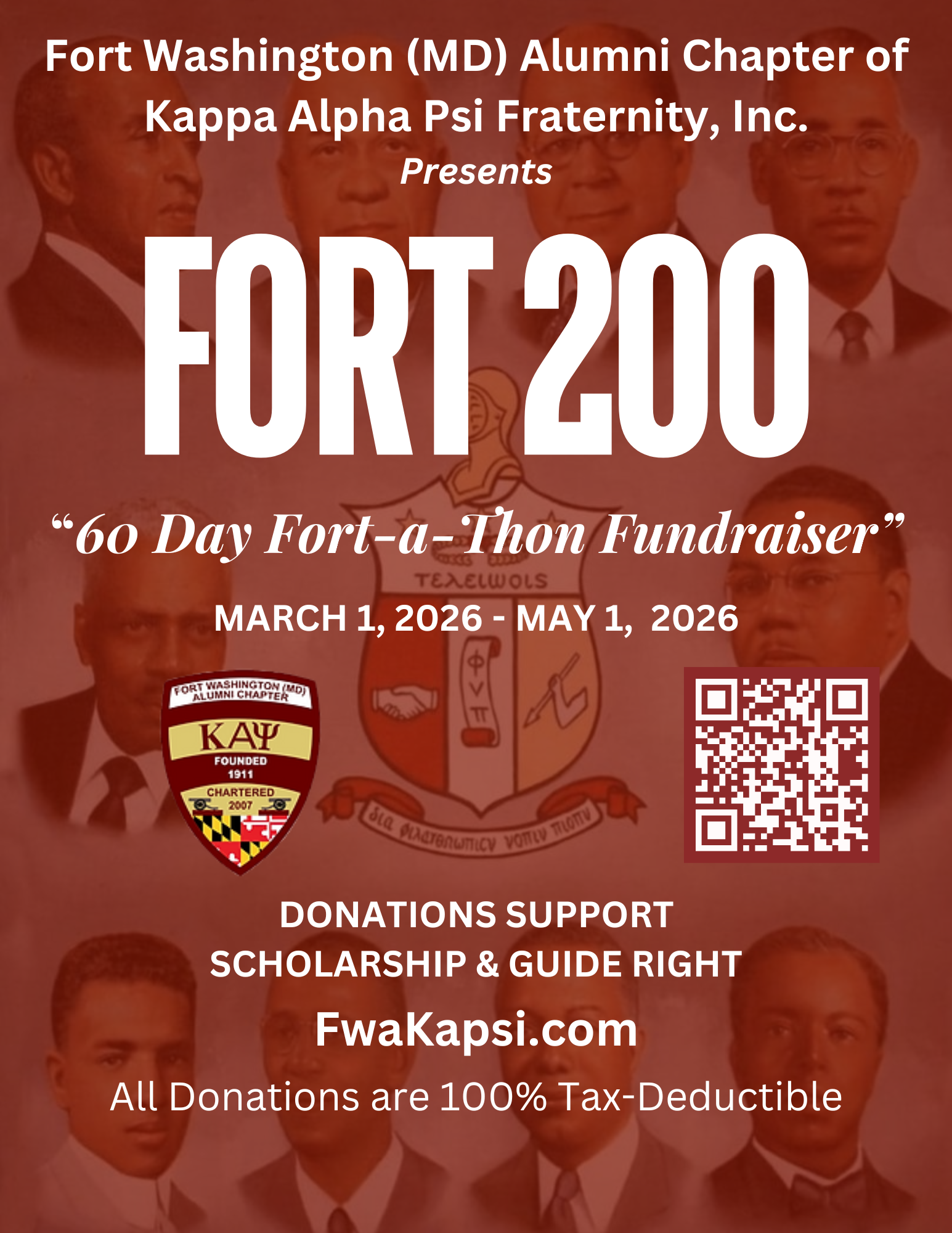 Campaign cover image for Ft. Washington Maryland Alumni Chapter of Kappa Alpha Psi Fort 200 2026