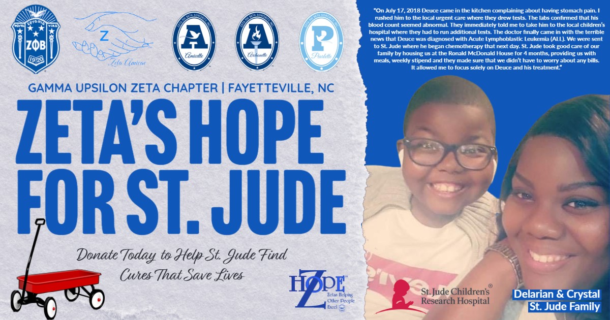 Campaign cover image for Zeta's Hope for St. Jude
