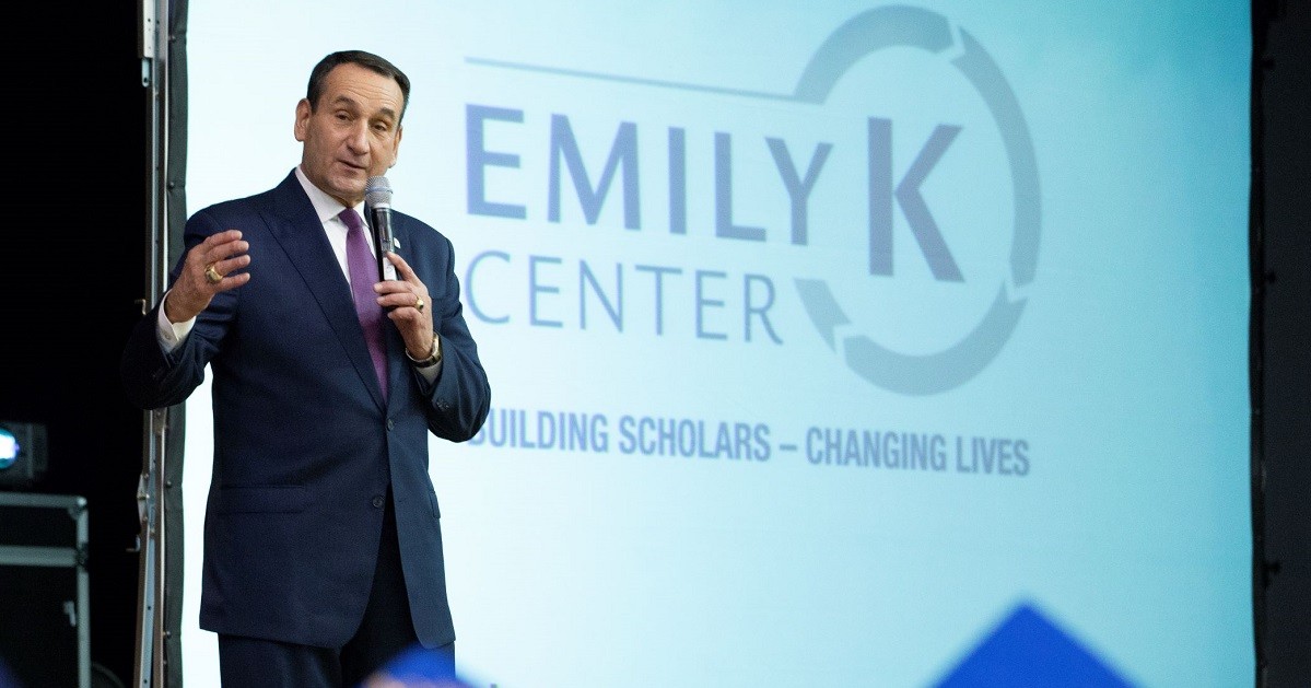 Campaign cover image for Honor Coach Mike Krzyzewski with a Gift to the Emily K Center