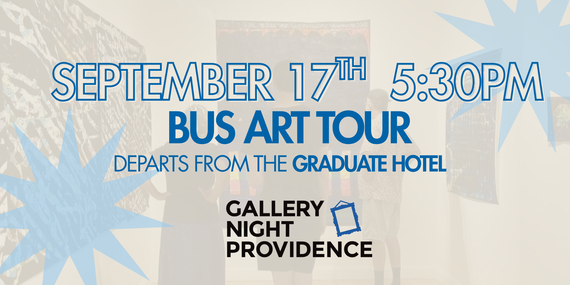 Campaign cover image for Gallery Night 2026 - September 17th 5:30PM Bus Tour