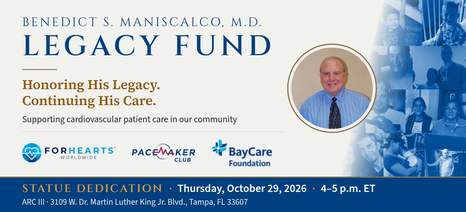 Campaign cover image for Benedict S. Maniscalco, M.D. Legacy Fund