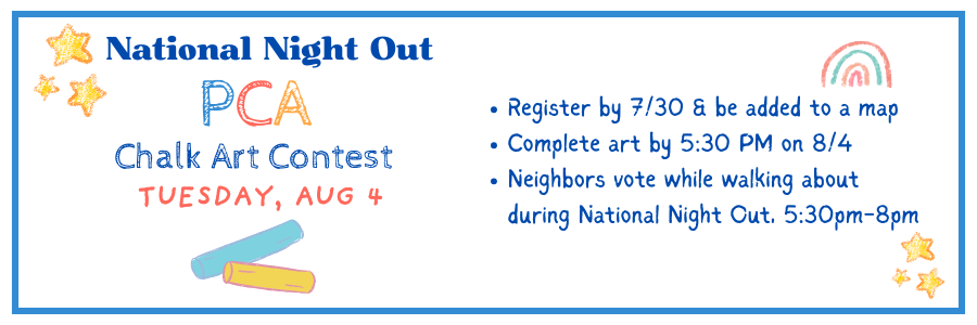 Campaign cover image for National Nite Out - Chalk Art Contest