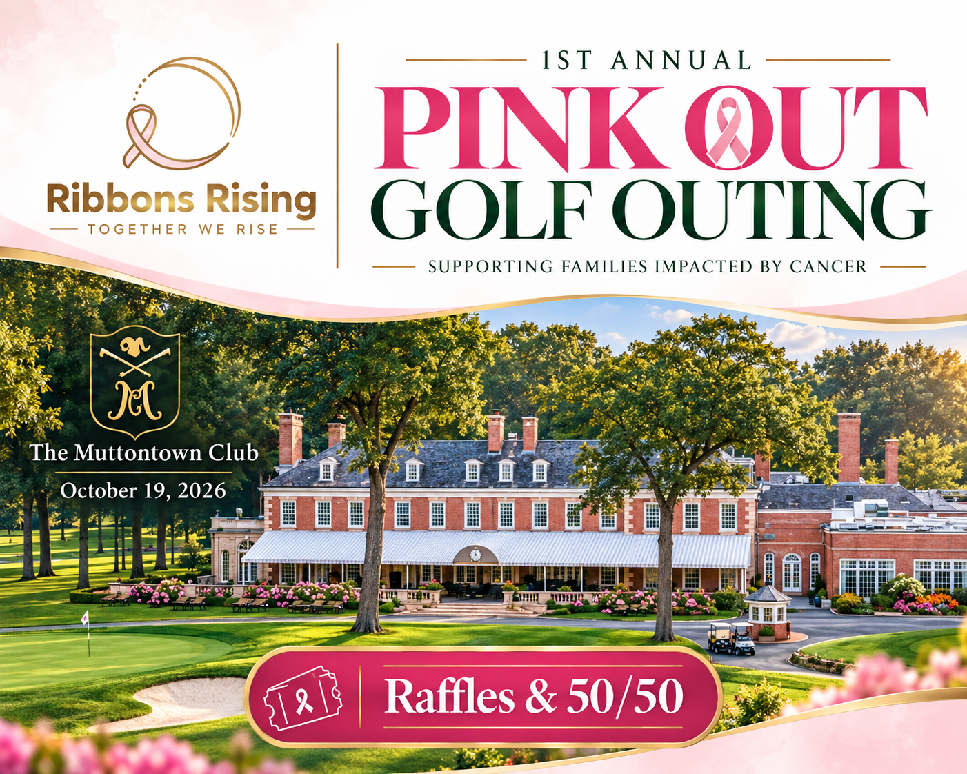 Campaign cover image for Ribbons Rising 1st Annual Golf Outing