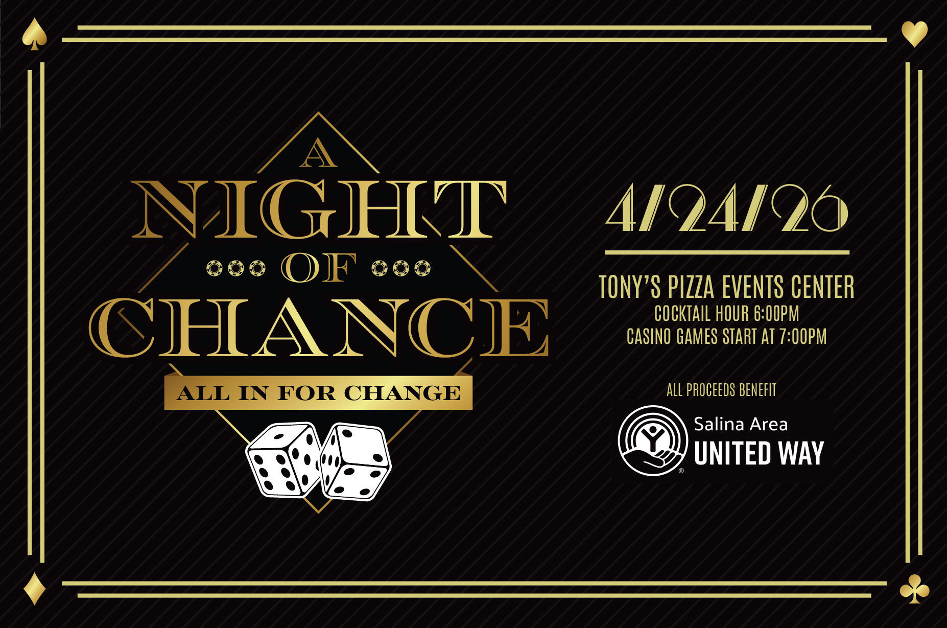 Campaign cover image for A Night of Chance: All In for Change