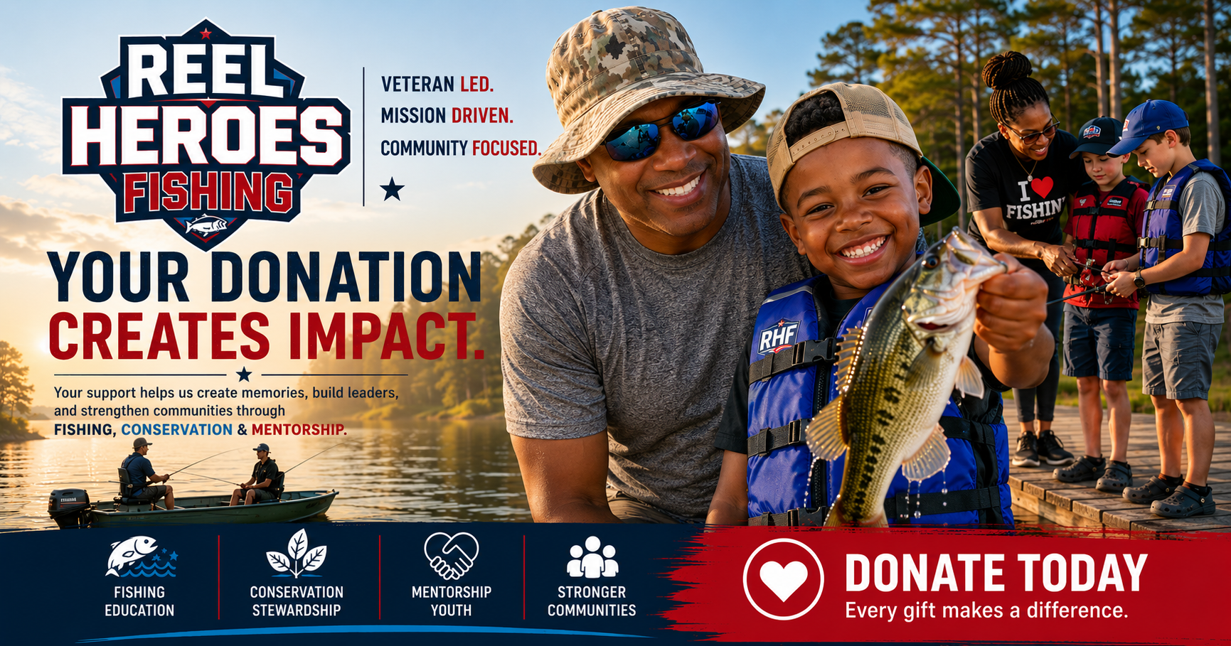 Campaign cover image for Support REEL Heroes Fishing