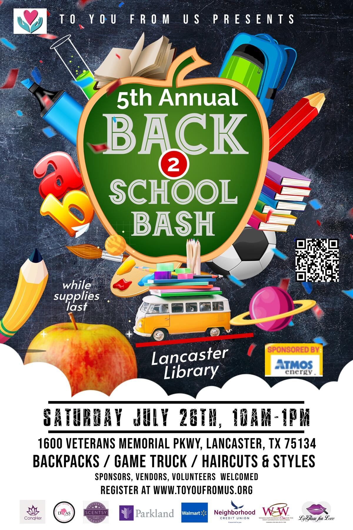 Campaign cover image for 5th Annual Back 2 School Bash