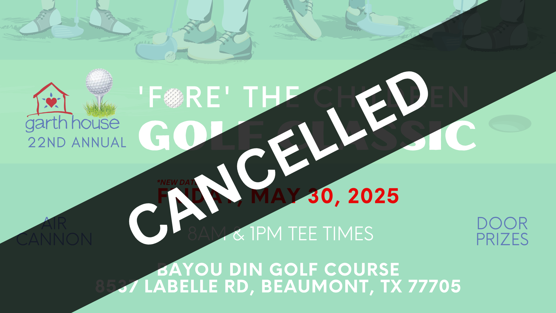 Campaign cover image for CANCELLED - Garth House 22nd Annual "Fore the Children" Golf Classic