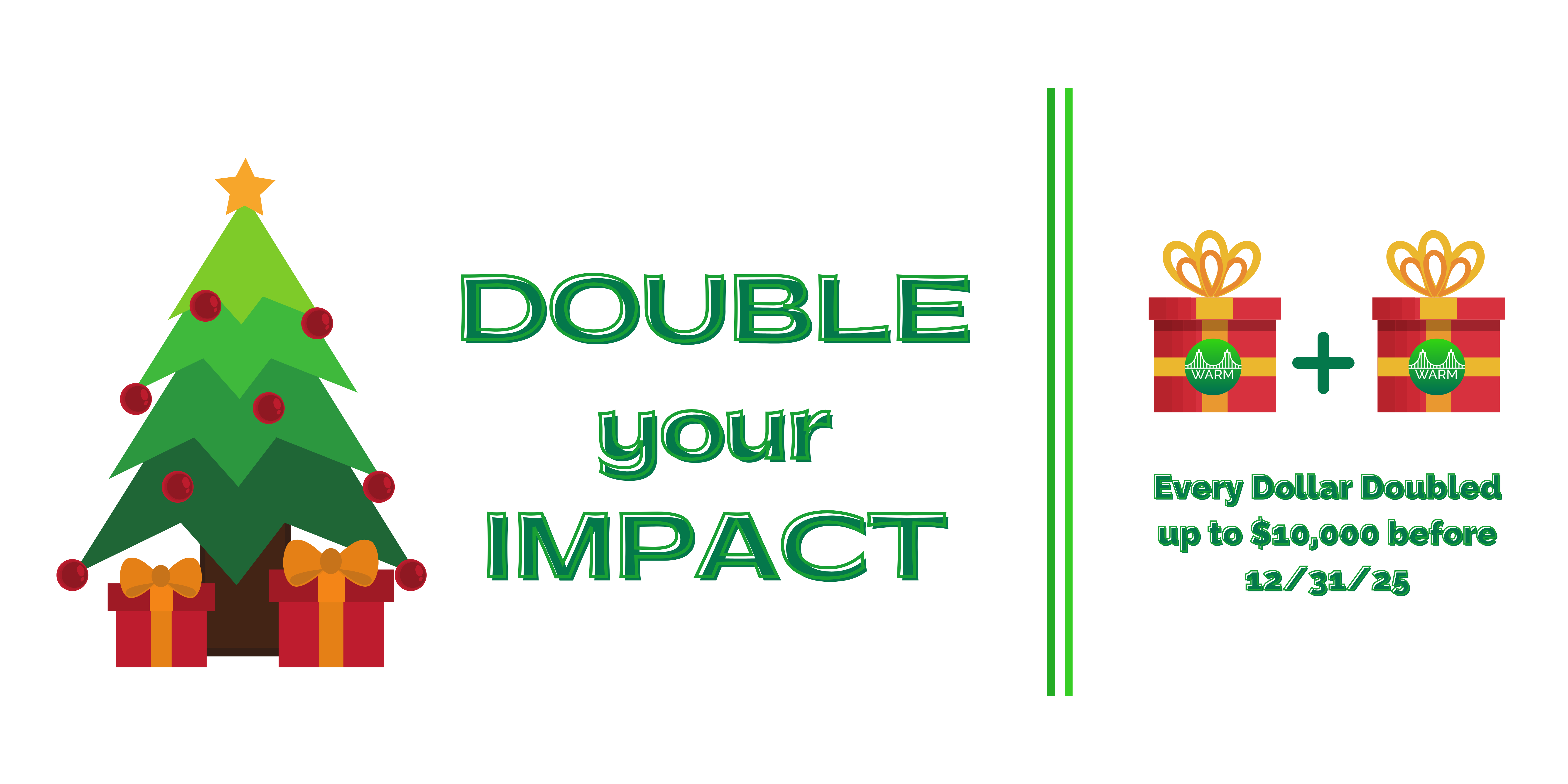 Campaign cover image for 2025 Double Your Donation - Now til 12/31!