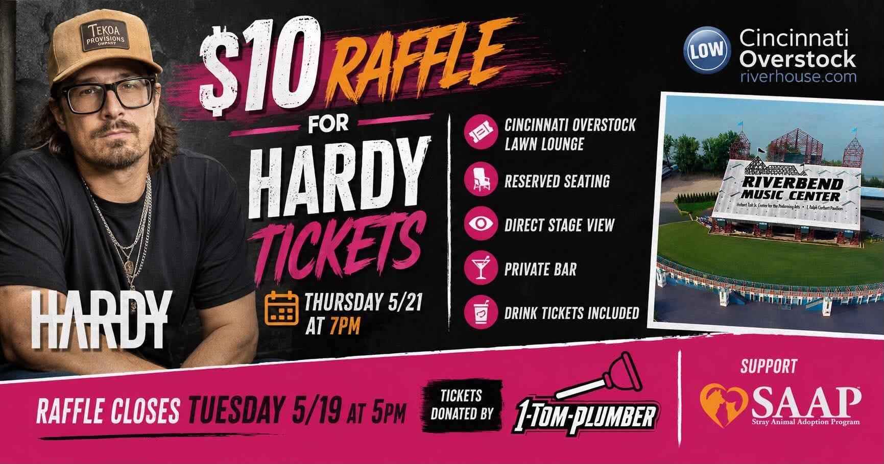 Campaign cover image for Hardy at Riverbend VIP Lawn Lounge Raffle