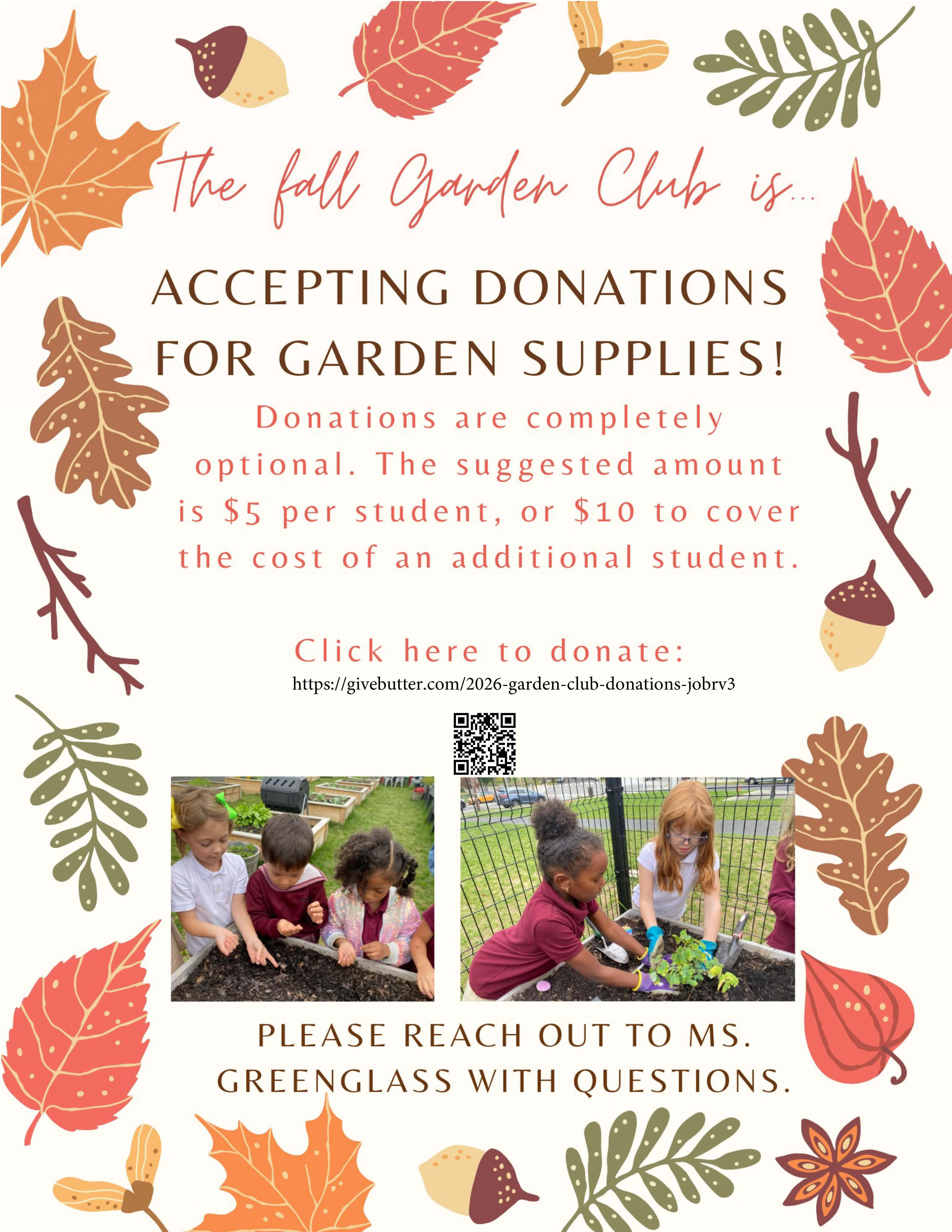Campaign cover for 2026 Garden Club Donations