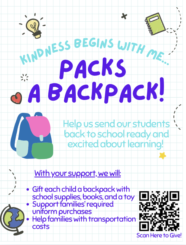 Campaign cover image for Kindness Packs a Backpack!