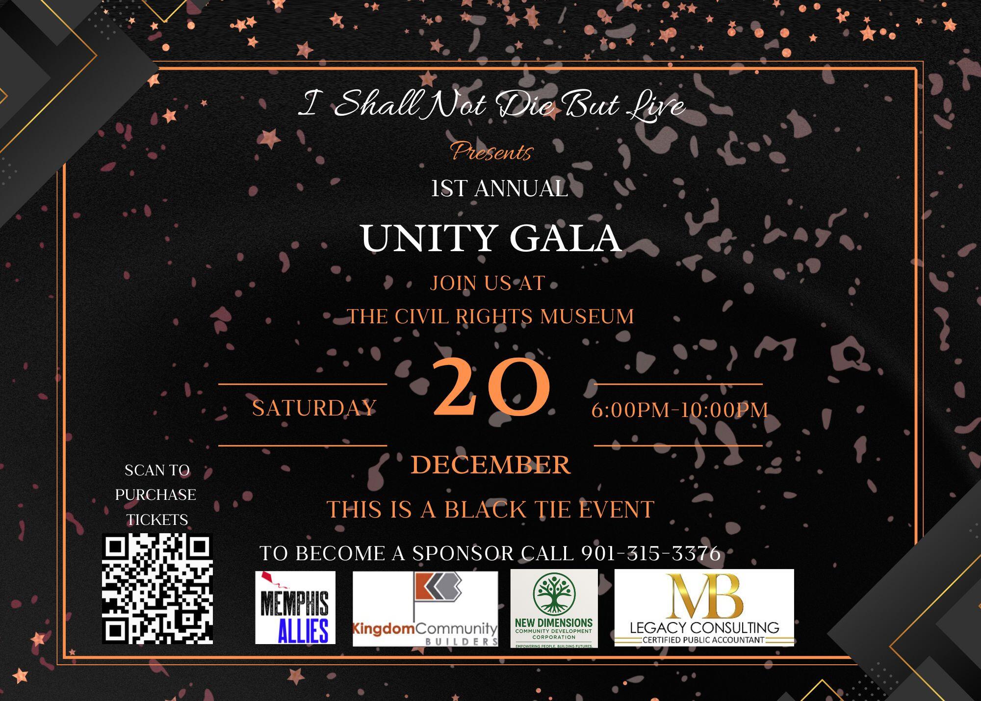 Campaign cover image for I Shall Not Die But Live Presents: The Unity Gala