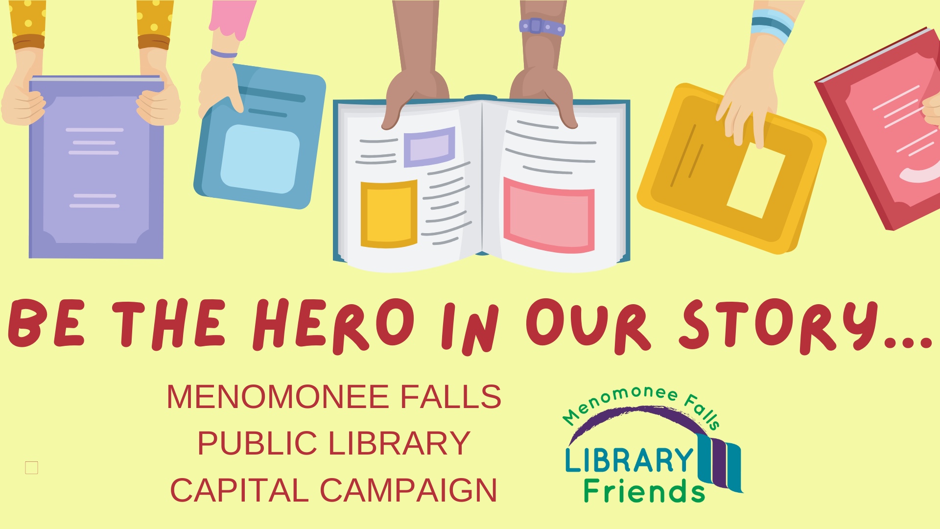 Campaign cover image for Menomonee Falls Public Library Capital Campaign