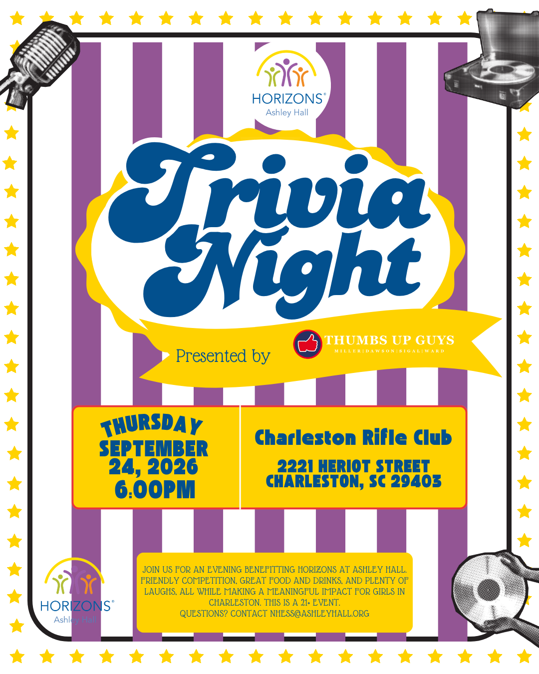 Campaign cover image for Horizons at Ashley Hall Trivia Night