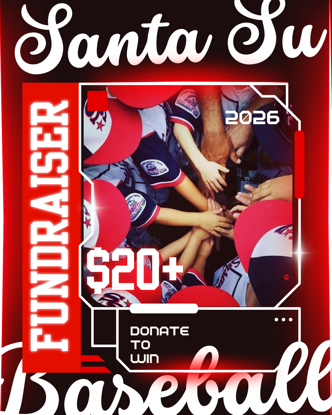 Campaign cover image for SPRING  2026 - Santa Susana Baseball Fundraiser - DONATE TO WIN!!!