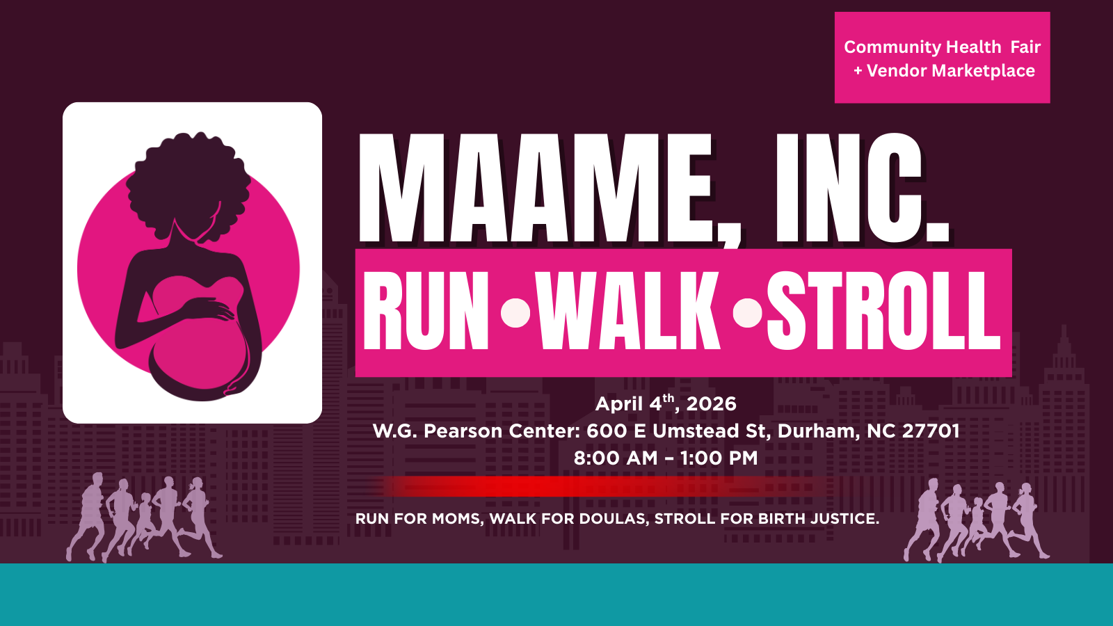 Campaign cover image for MAAME, Inc, 3rd Annual Run, Walk, & Stroll Vendor Page