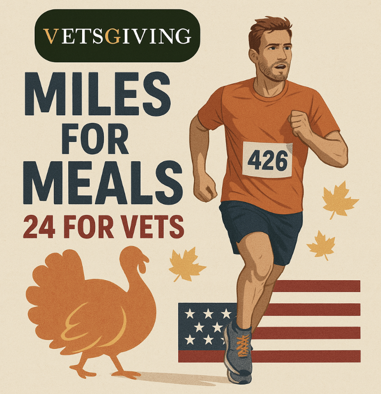 Campaign cover image for Miles for Meals: 24 for Vets