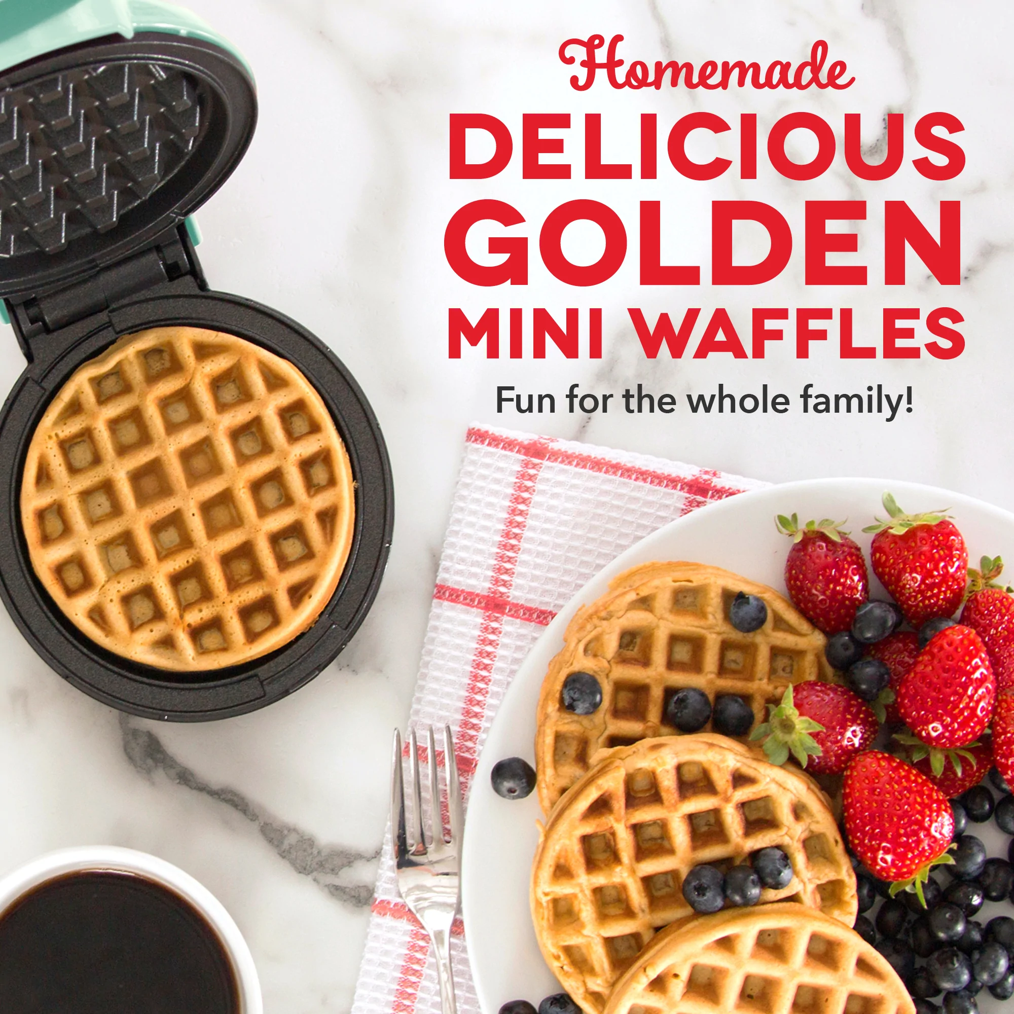 aqua dash mini waffle maker