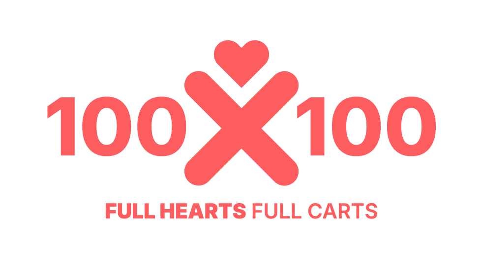 Campaign cover image for 100x$100: Full Hearts, Full Carts Campaign