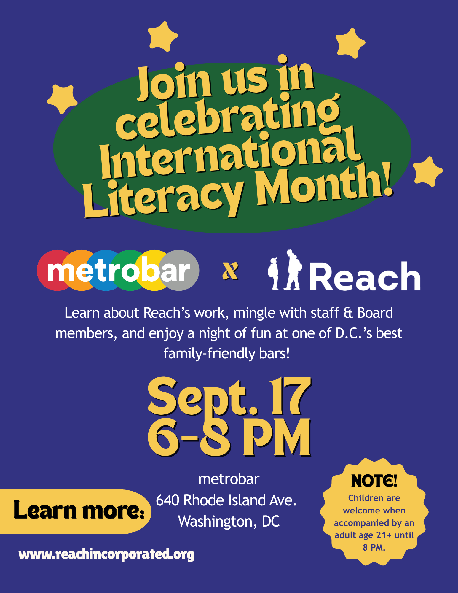 Campaign cover image for International Literacy Month Happy Hour