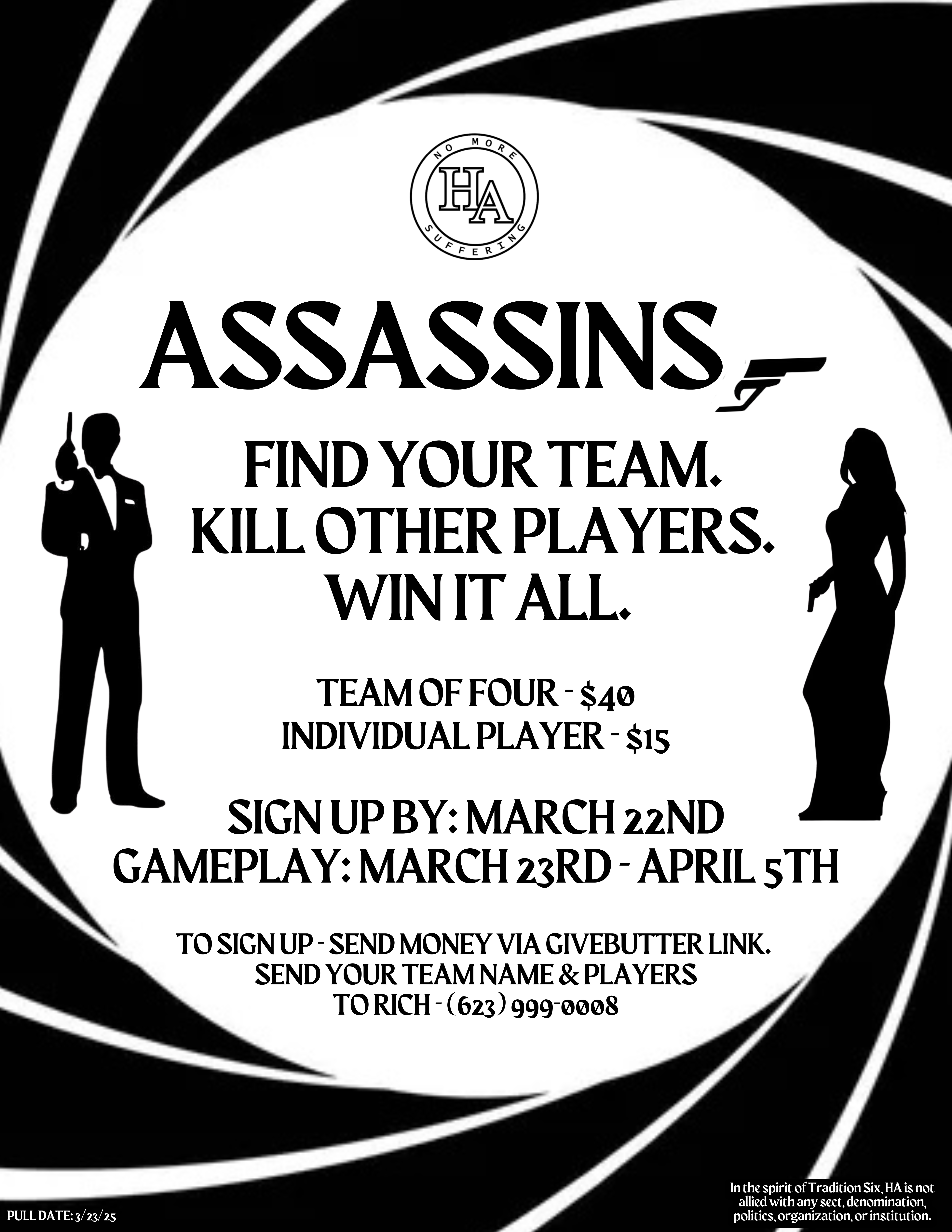 Campaign cover image for 9th Annual HA AZ AREA Convention Assassins