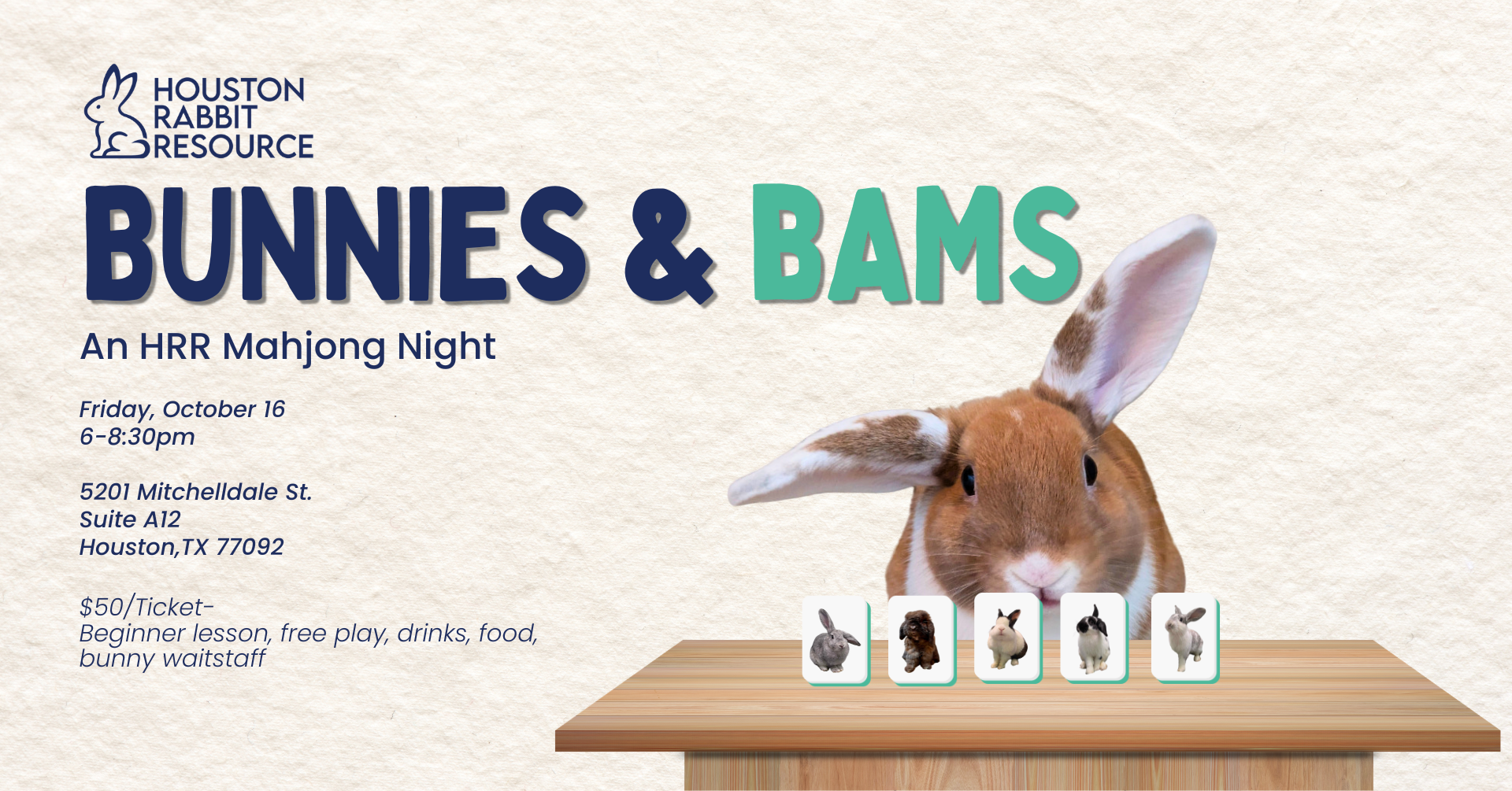 Campaign cover image for Bunnies & Bams: An HRR Mahjong Night