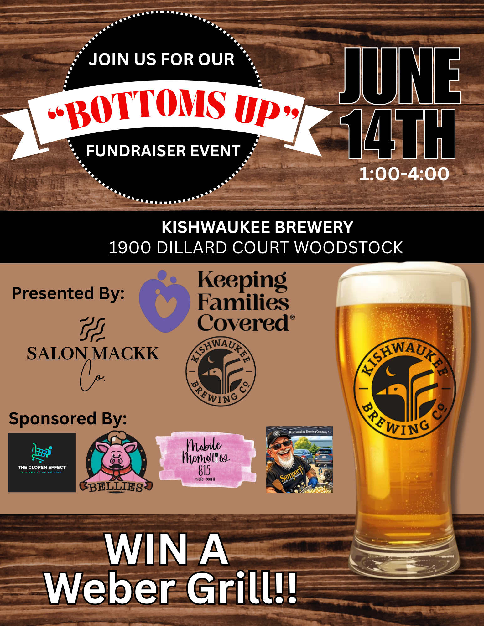 Campaign cover image for Bottoms Up at Kishwaukee Brewery - 2026